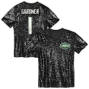 Zennovawear Sauce Gardner New York Jets Girls Youth Sequin V-Neck Fashion Jersey - Black