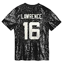Zennovawear Trevor Lawrence Jacksonville Jaguars Girls Youth Sequin V-Neck Fashion Jersey - Black