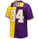 Zennovawear Randy Moss Minnesota Vikings Big & Tall Split Legacy Retired Player Replica Jersey - Purple/Gold