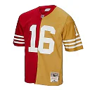 Zennovawear Joe Montana San Francisco 49ers 1990 Split Legacy Replica Jersey - Scarlet/Gold