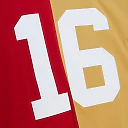 Zennovawear Joe Montana San Francisco 49ers 1990 Split Legacy Replica Jersey - Scarlet/Gold