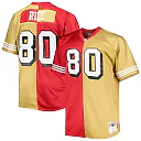 Zennovawear Jerry Rice San Francisco 49ers Big & Tall Split Legacy Retired Player Replica Jersey - Scarlet/Gold