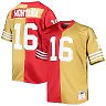 Zennovawear Joe Montana San Francisco 49ers Big & Tall Split Legacy Retired Player Replica Jersey - Scarlet/Gold