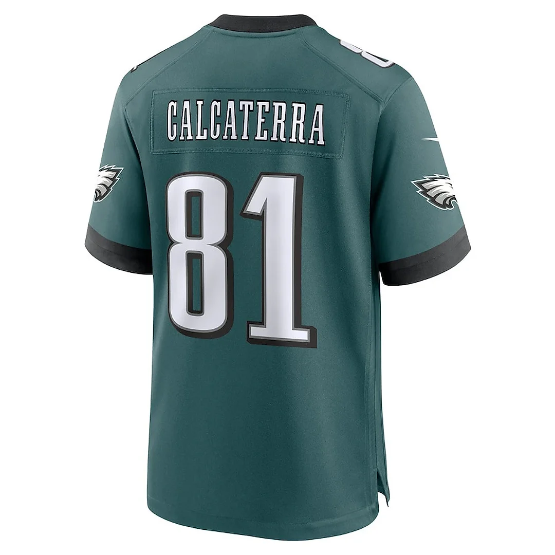 Zennovawear Grant Calcaterra 81 Philadelphia Eagles Super Bowl LIX YOUTH Jersey - Midnight Green