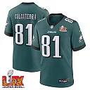 Zennovawear Grant Calcaterra 81 Philadelphia Eagles Super Bowl LIX Jersey - Men's - Midnight Green