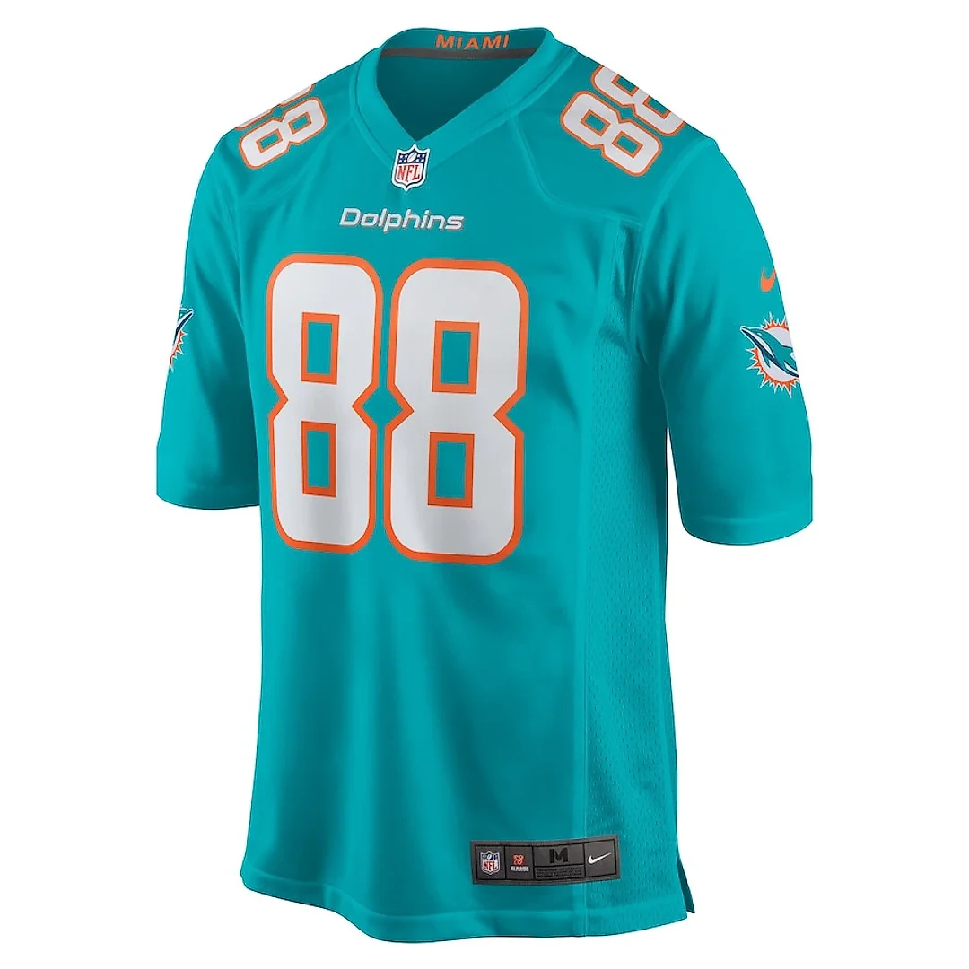 Zennovawear Grant DuBose 88 Miami Dolphins Game Men Jersey - Aqua