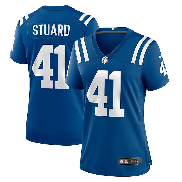 Zennovawear Grant Stuard 41 Indianapolis Colts Women's Game Jersey - Royal