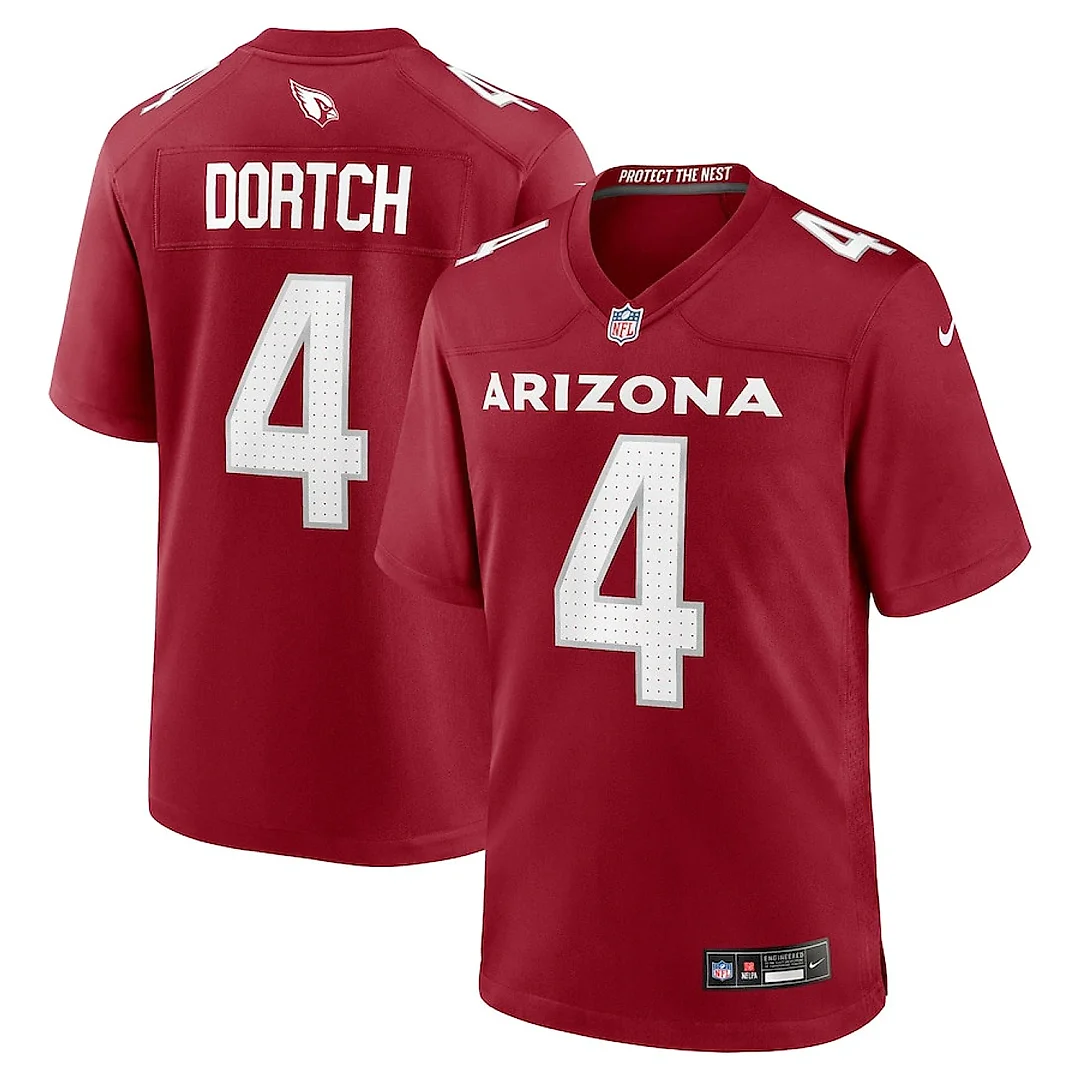 Zennovawear Greg Dortch 4 Arizona Cardinals Team Game Men Jersey - Cardinal