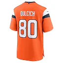 Zennovawear Greg Dulcich 80 Denver Broncos Team Game Men Jersey - Orange