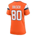 Zennovawear Greg Dulcich 80 Denver Broncos Women's Team Game Jersey - Orange