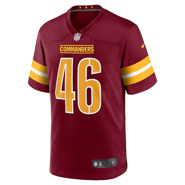 Zennovawear Greg Joseph 46 Washington Commanders Game Men Jersey - Burgundy
