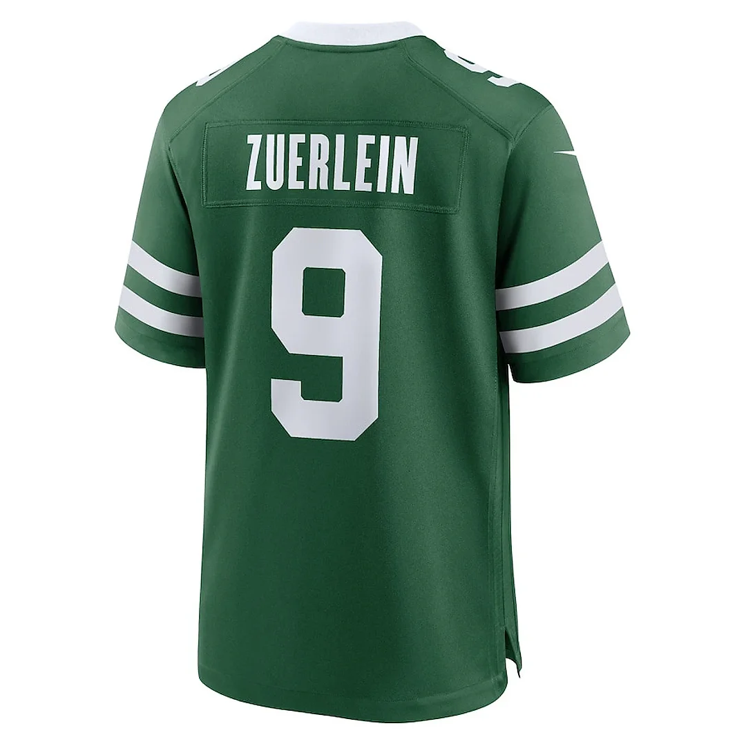 Zennovawear Greg Zuerlein 9 New York Jets Team Game Men Jersey - Legacy Green