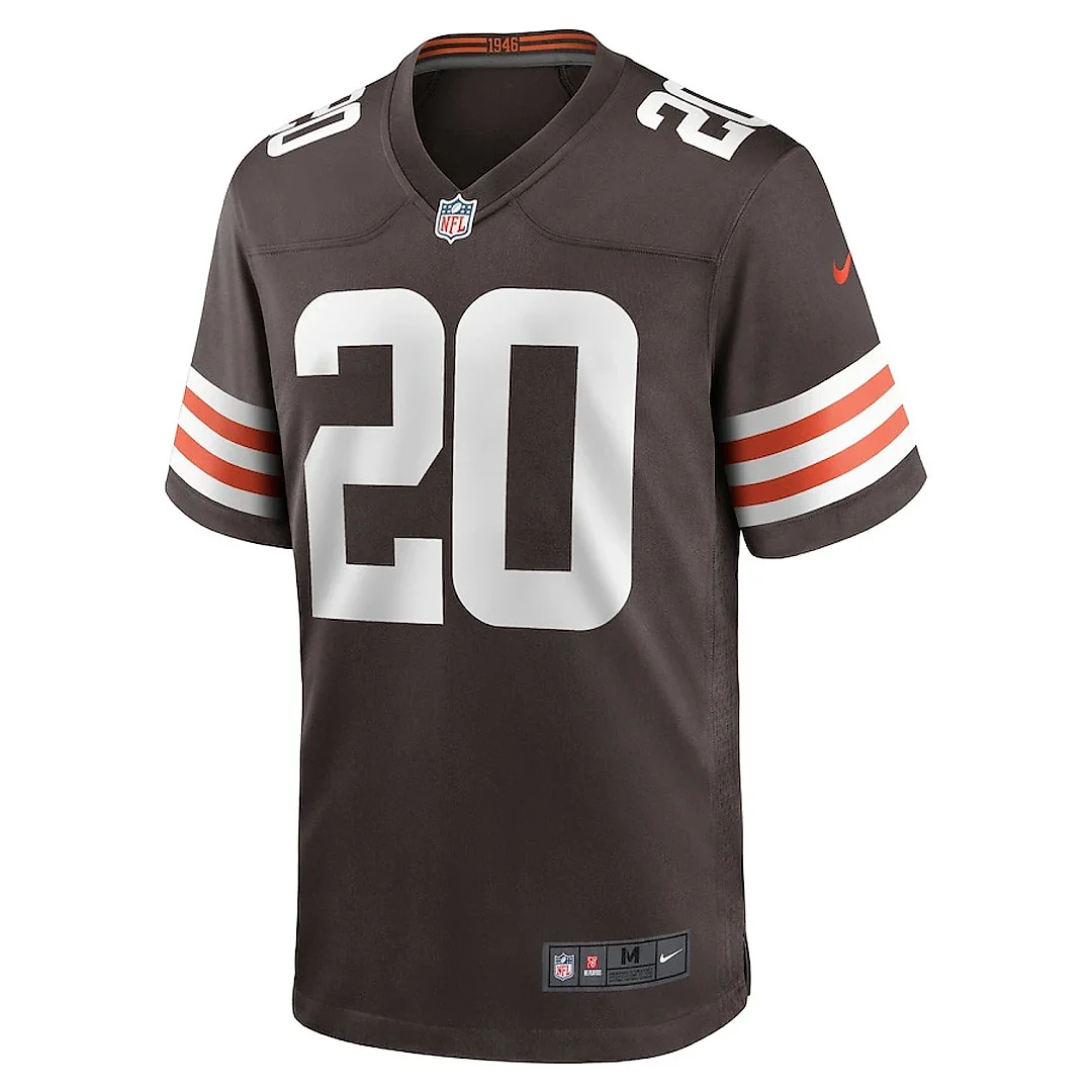 Zennovawear Gregory Newsome II 20 Cleveland Browns Men Game Jersey - Brown