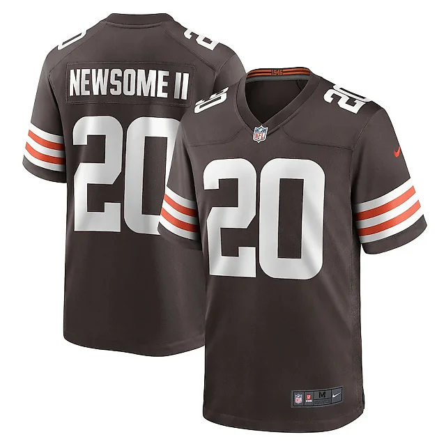 Zennovawear Gregory Newsome II 20 Cleveland Browns Men Game Jersey - Brown