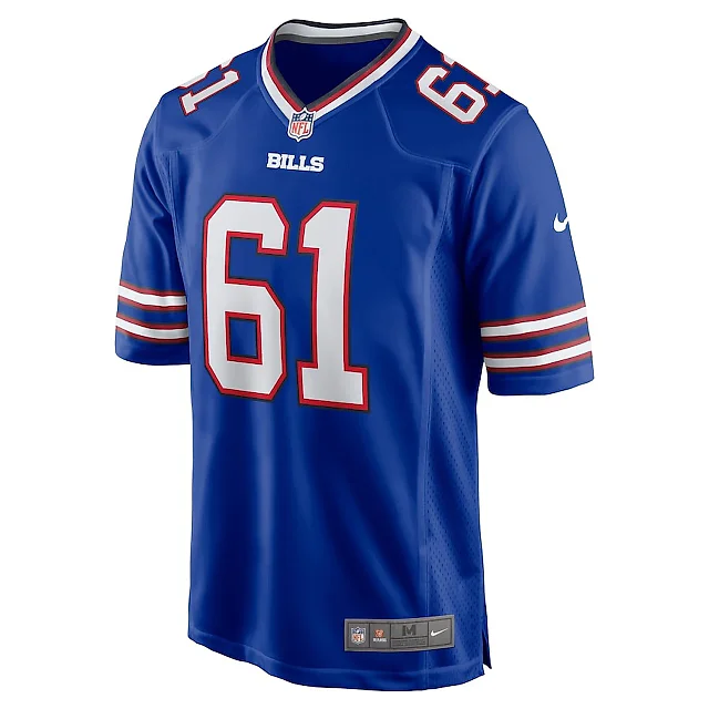 Zennovawear Gunner Britton 61 Buffalo Bills Game Men Jersey - Royal