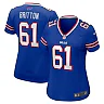 Zennovawear Gunner Britton 61 Buffalo Bills Women's Game Jersey - Royal