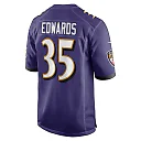 Zennovawear Gus Edwards 35 Baltimore Ravens Men Game Jersey - Purple