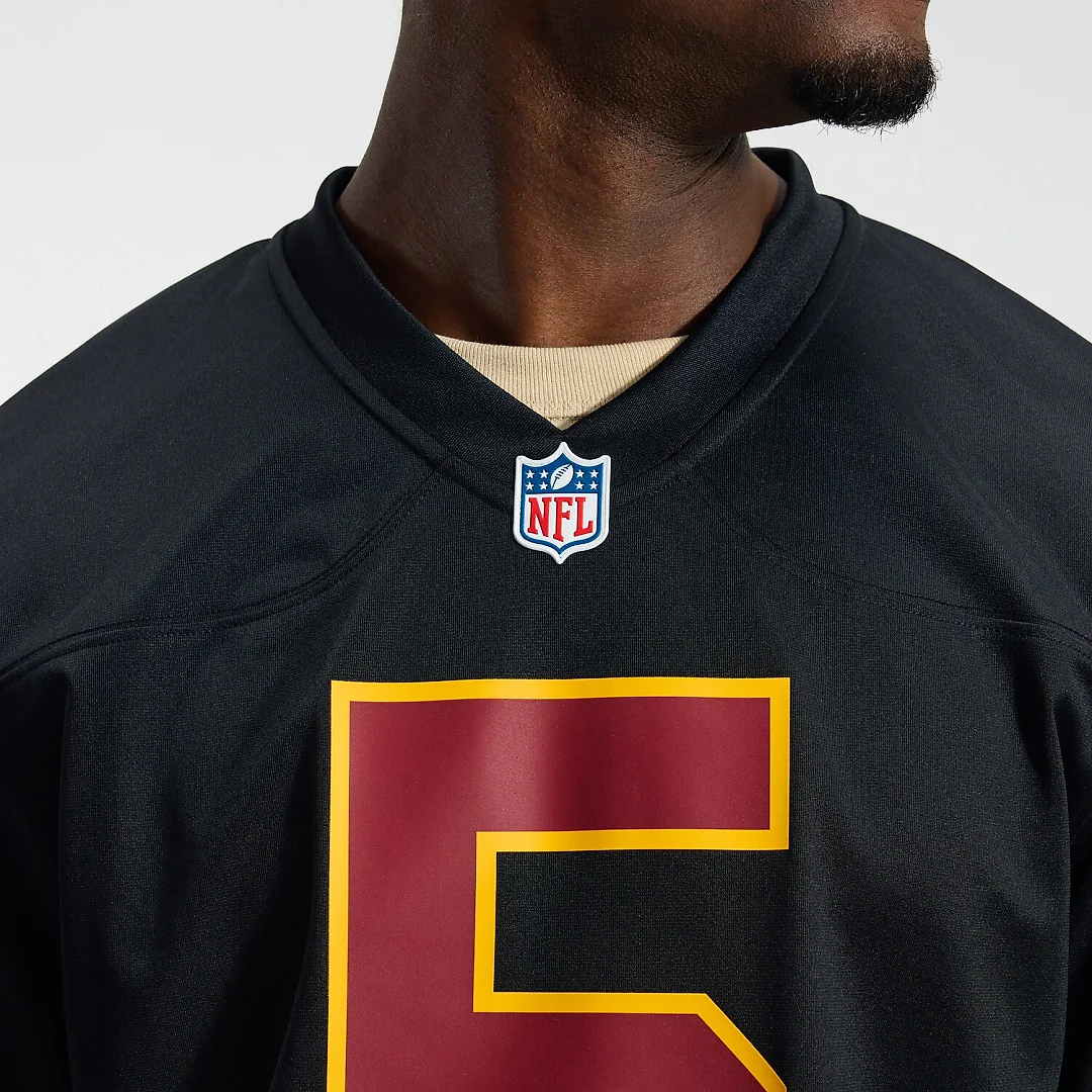 Zennovawear Hail Raiser Jayden Daniels Washington Commanders Alternate Game Jersey - Black