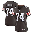 Zennovawear Hakeem Adeniji 74 Cleveland Browns Women's Game Jersey - Brown