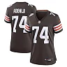 Zennovawear Hakeem Adeniji 74 Cleveland Browns Women's Game Jersey - Brown