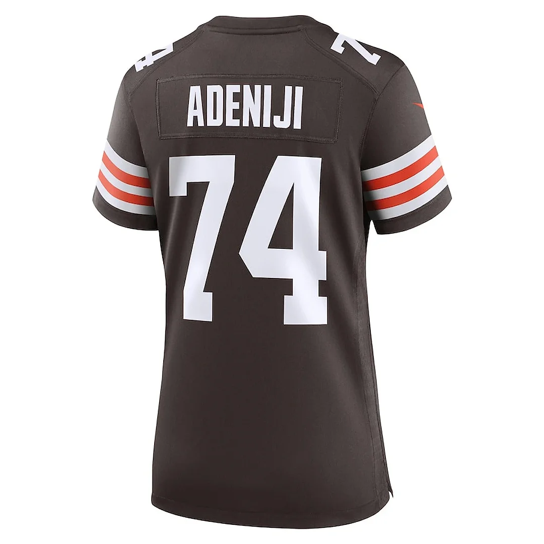 Zennovawear Hakeem Adeniji 74 Cleveland Browns Women's Game Jersey - Brown