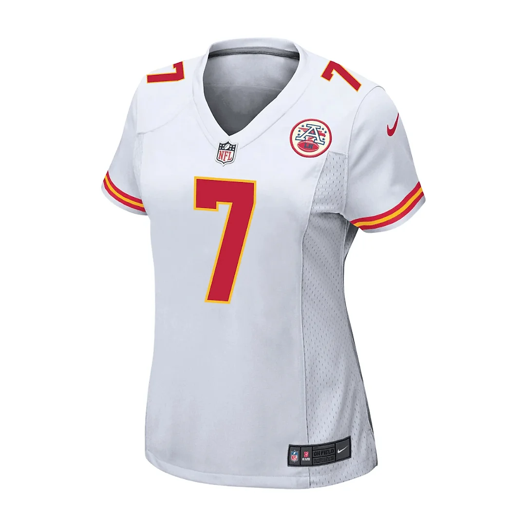 Zennovawear Harrison Butker 7 Kansas City Chiefs Game Women Jersey - White