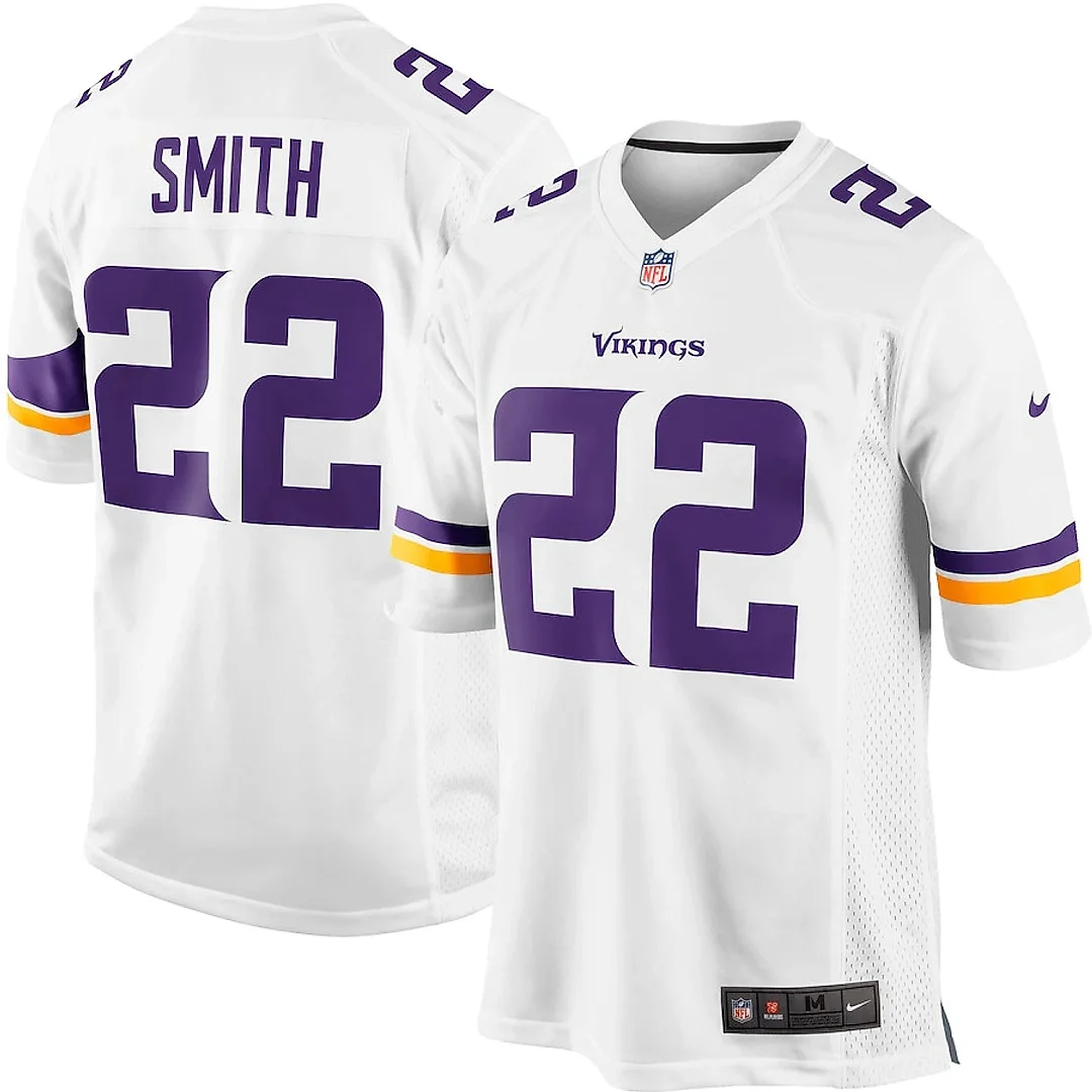 Zennovawear Harrison Smith 22 Minnesota Vikings YOUTH Game Jersey - White