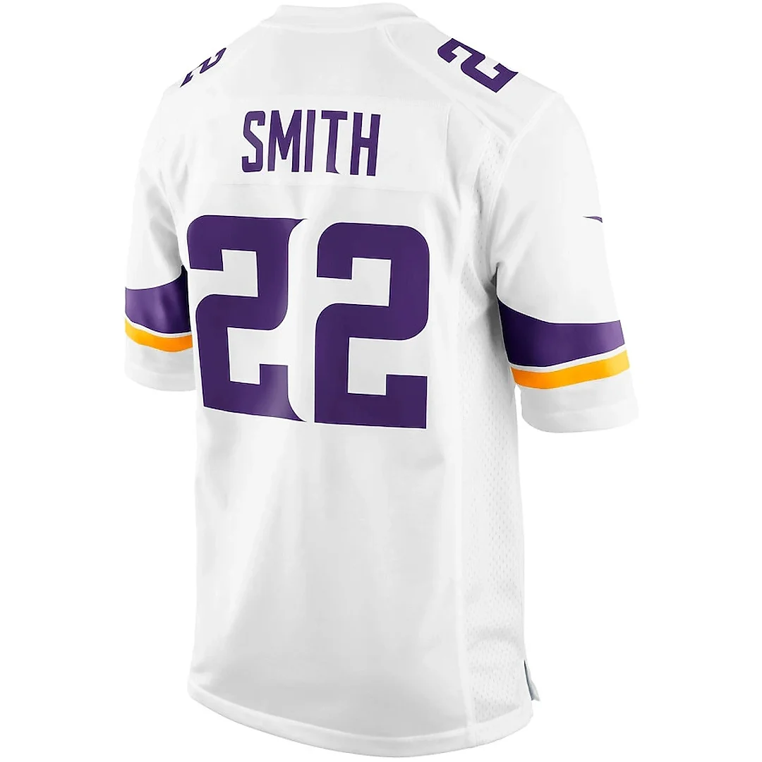 Zennovawear Harrison Smith 22 Minnesota Vikings YOUTH Game Jersey - White