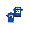 Zennovawear Harry Carson 53 New York Giants Spider Lockhart 43 Patch Throwback Men Jersey - Blue