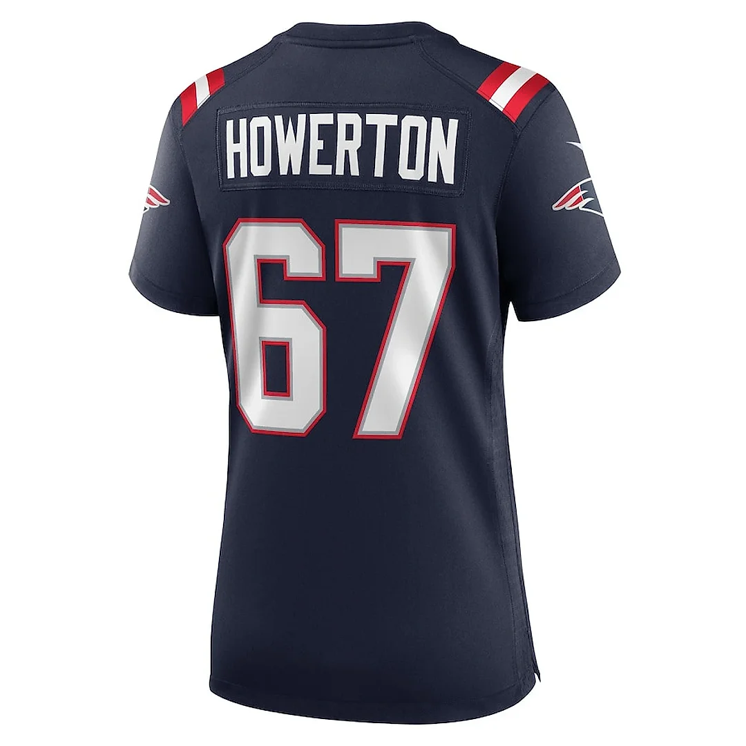 Zennovawear Hayden Howerton 67 New England Patriots Women Home Game Jersey - Navy