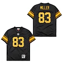 Zennovawear Heath Miller 83 Pittsburgh Steelers Retro Throwback Men Jersey - Black