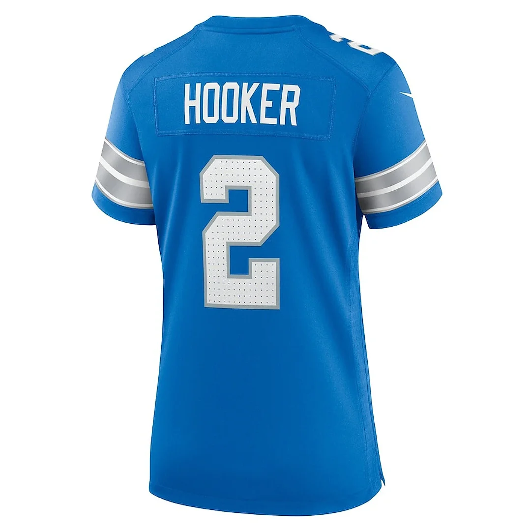 Zennovawear Hendon Hooker 2 Detroit Lions Women's Team Game Jersey - Blue