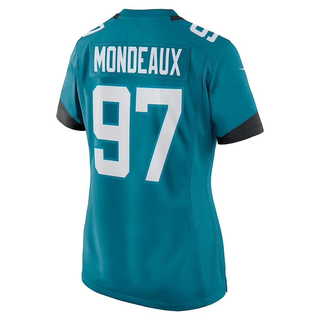 Zennovawear Henry Mondeaux 97 Jacksonville Jaguars Women Game Jersey - Teal
