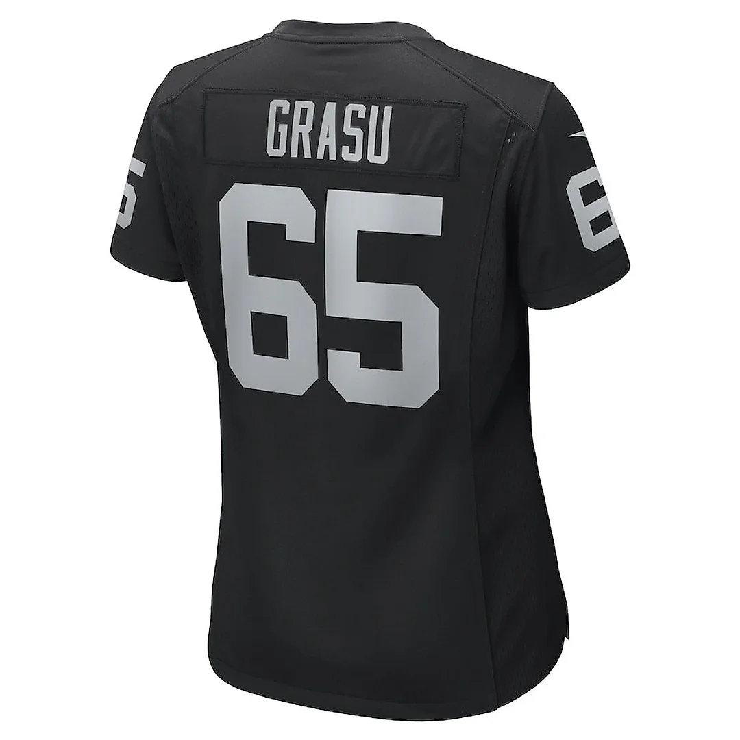 Zennovawear Hroniss Grasu 65 Las Vegas Raiders Women's Team Game Jersey - Black