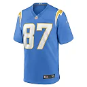 Zennovawear Hunter Kampmoyer 87 Los Angeles Chargers Team Game Men Jersey - Powder Blue
