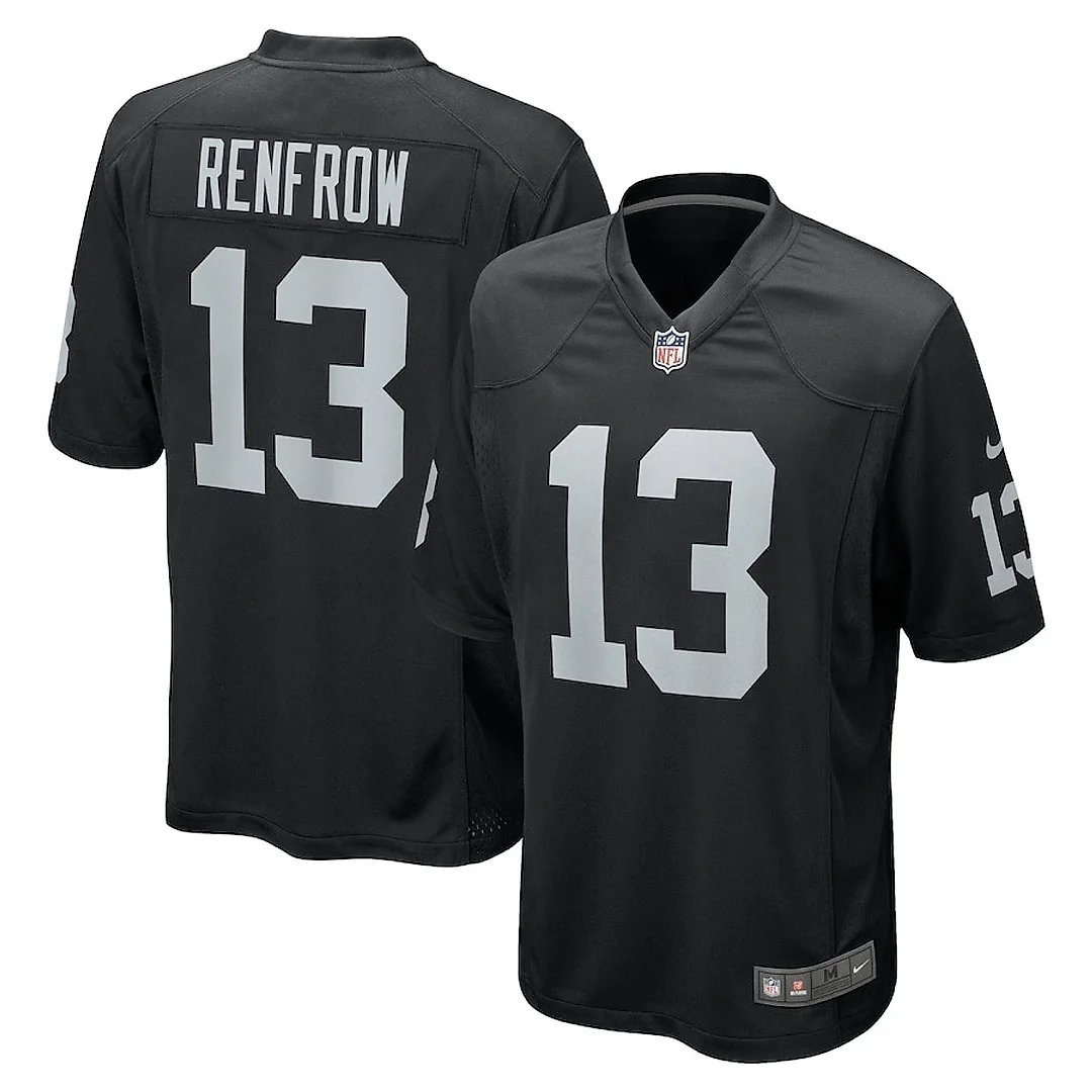 Zennovawear Hunter Renfrow 13 Las Vegas Raiders Men Game Jersey - Black