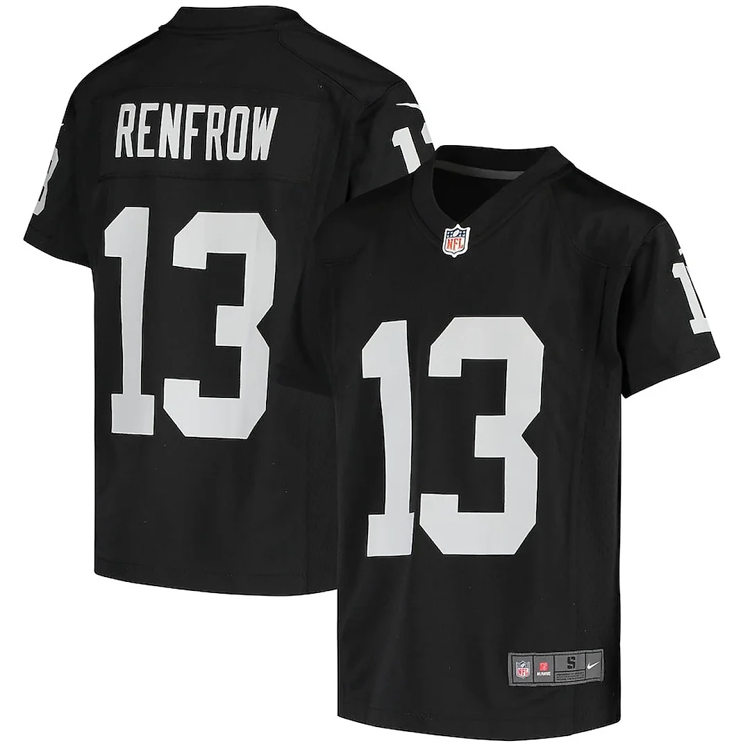 Zennovawear Hunter Renfrow 13 Las Vegas Raiders YOUTH Game Jersey - Black