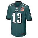 Zennovawear Ian Book 13 Philadelphia Eagles Super Bowl LIX Champions Patch Game Men Jersey - Midnight Green