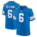 Zennovawear Ifeatu Melifonwu 6 Detroit Lions Team Game Men Jersey - Blue