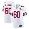 Zennovawear Ilm Manning 60 San Francisco 49ers NFC Champions Patch Game Men Jersey - White