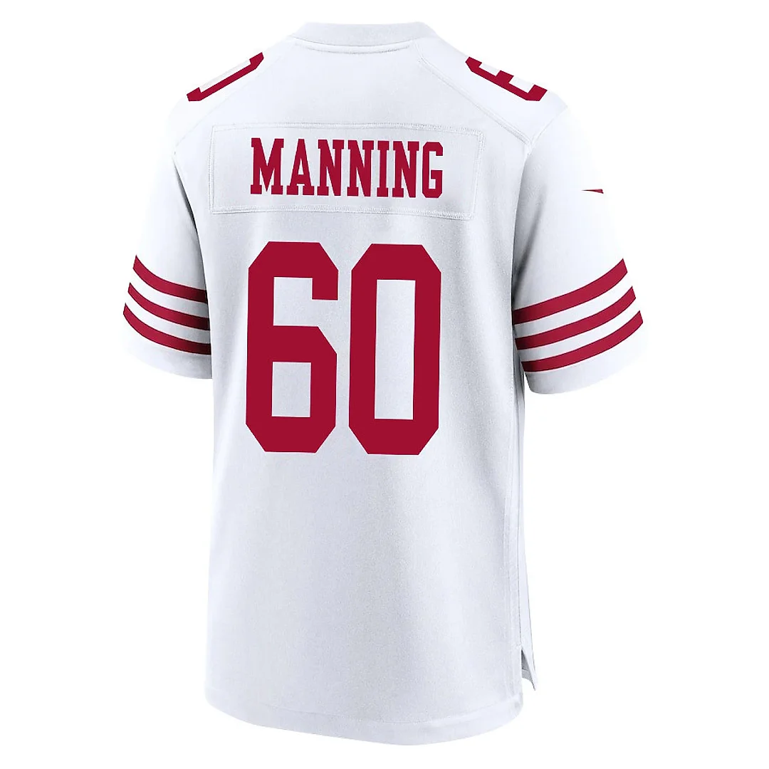 Zennovawear Ilm Manning 60 San Francisco 49ers NFC Champions Patch Game Men Jersey - White