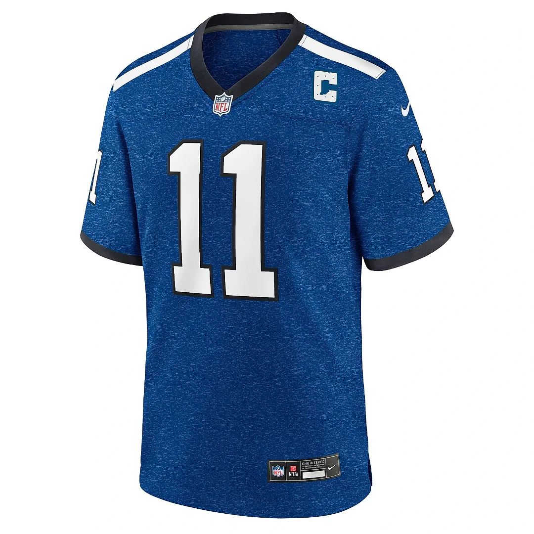 Zennovawear Indiana Nights Men's Indianapolis Colts Michael Pittman Jr. Blue Alternate Game Jersey