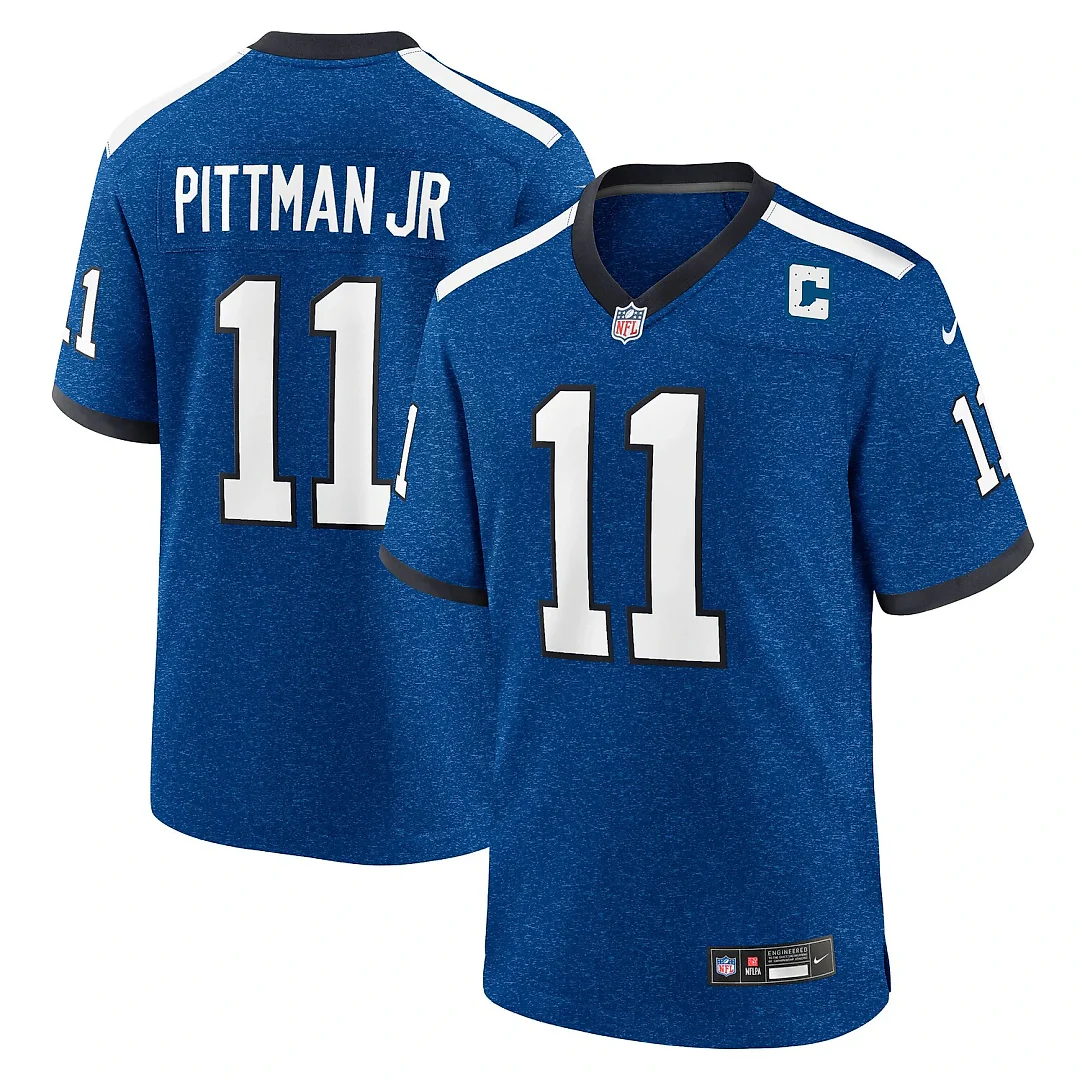 Zennovawear Indiana Nights Michael Pittman Jr. Indianapolis Colts Alternate Game Jersey - Blue