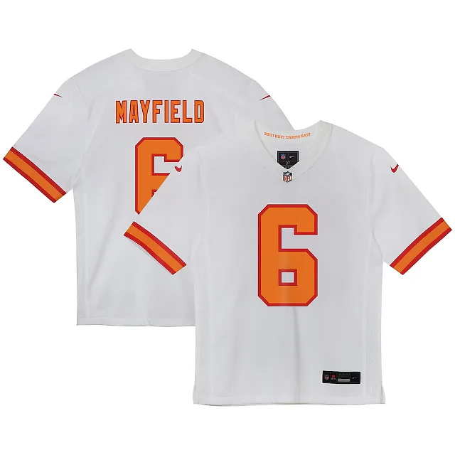 Zennovawear Baker Mayfield '76 Tampa Bay Buccaneers Infant Game Jersey - White