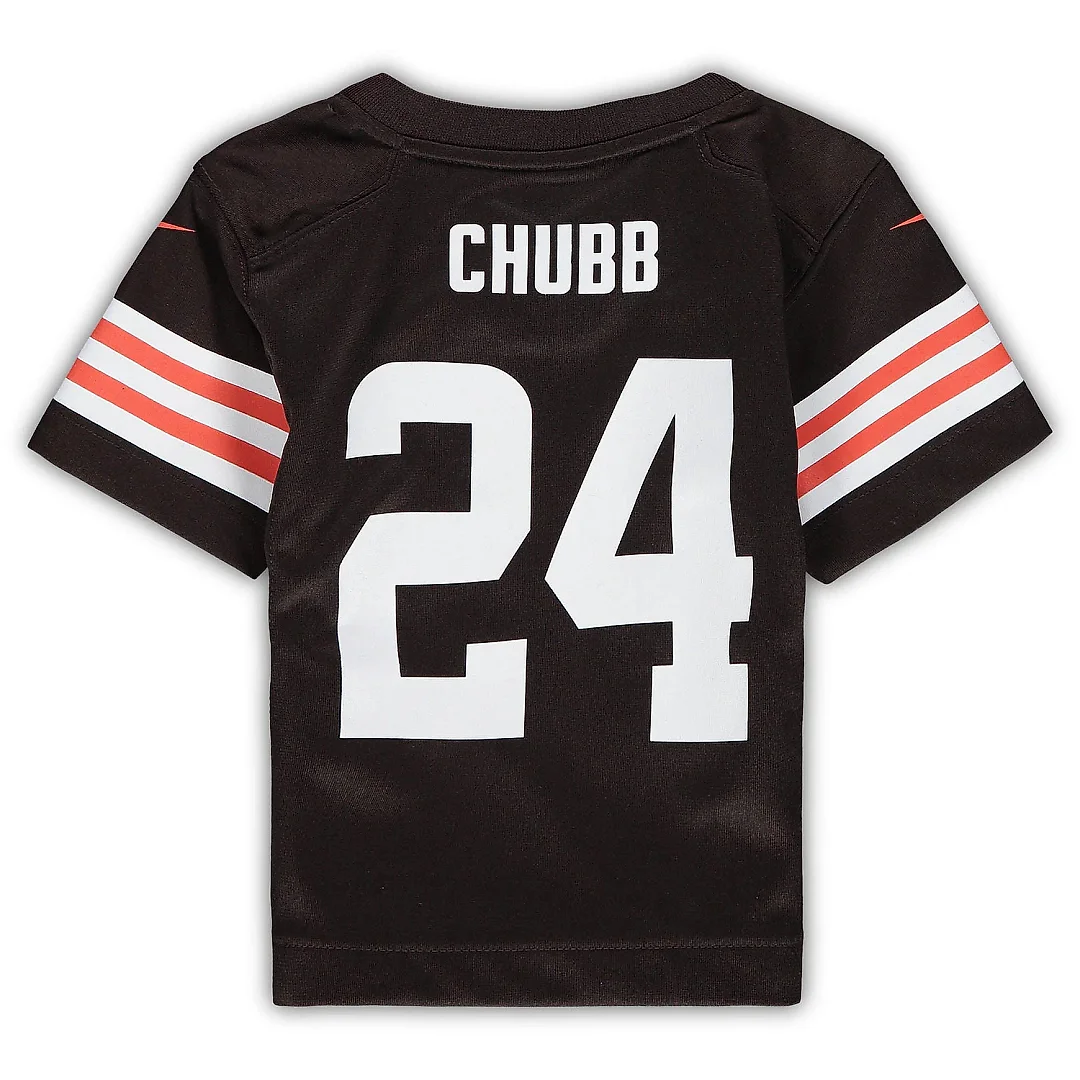 Zennovawear Infant Cleveland Browns Nick Chubb Brown Game Jersey