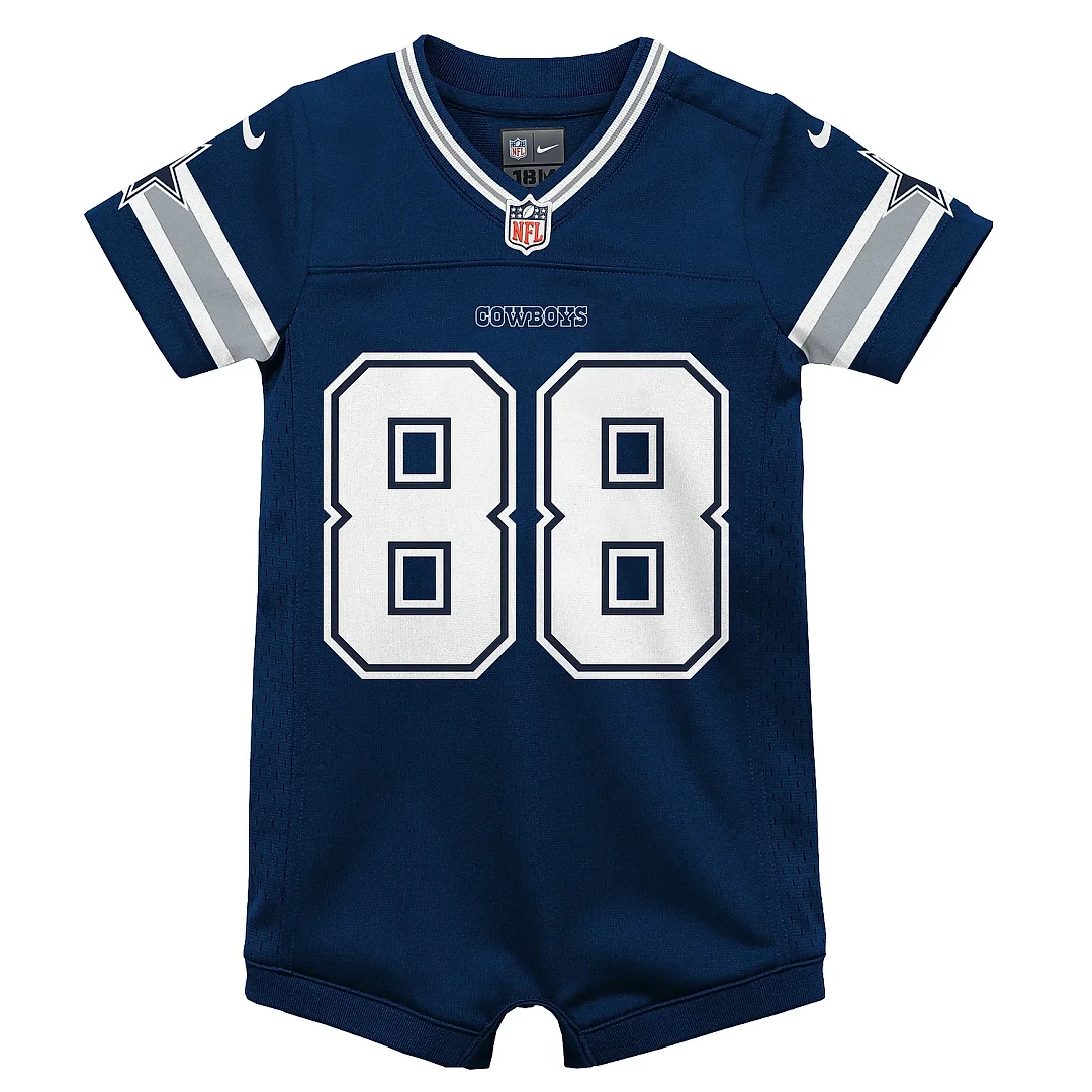 Zennovawear Infant Dallas Cowboys CeeDee Lamb Navy Game Jersey Romper