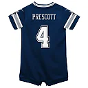 Zennovawear Infant Dallas Cowboys Dak Prescott Navy Game Jersey Romper
