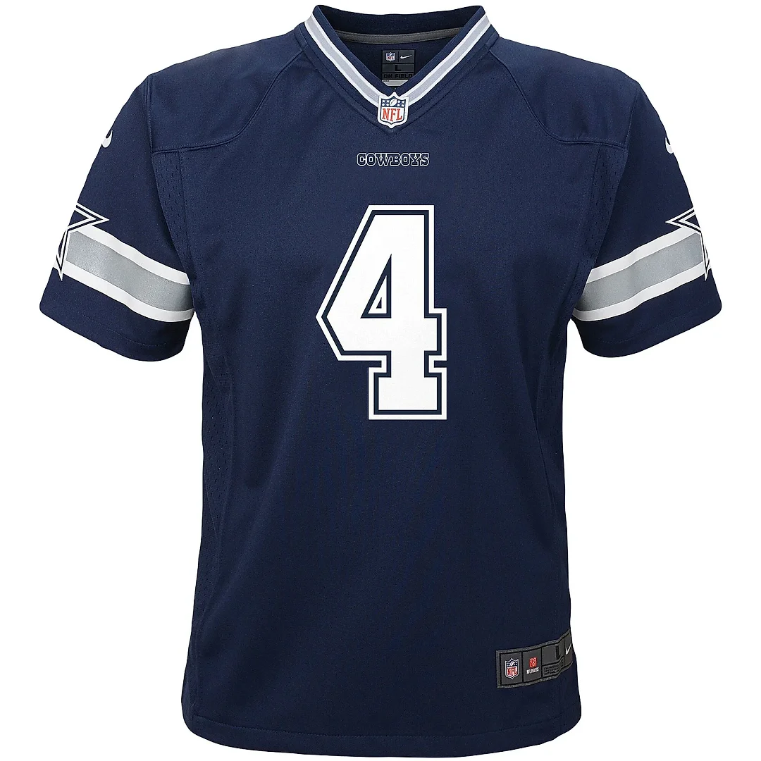 Zennovawear Infant Dallas Cowboys Dak Prescott Navy Player Game Jersey