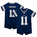Zennovawear Infant Dallas Cowboys Micah Parsons Navy Game Romper Jersey