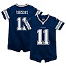 Zennovawear Infant Dallas Cowboys Micah Parsons Navy Game Romper Jersey